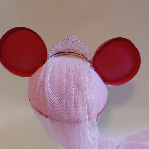 DISNEY Princess Mickey Ears with Veil ADULT SIZE - Picture 3 of 7